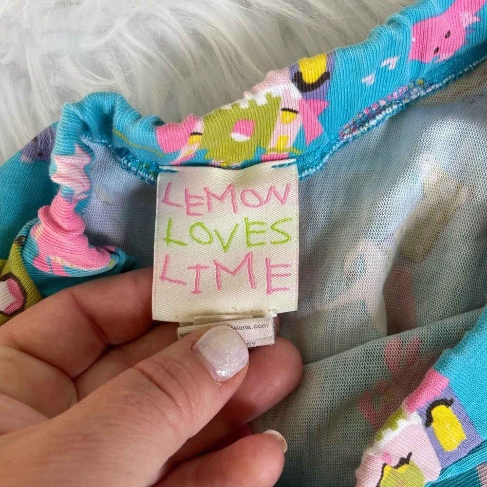 Lemon Loves Lime -Blue Green Skirt Size 5